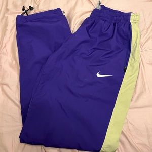 JMU purple & gold windbreaker pants